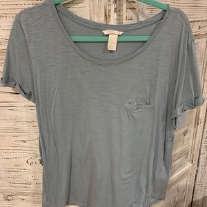 H&M blue basic tee
